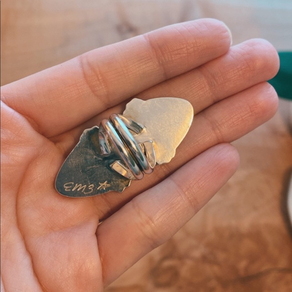 Custom ring artist EmzGemz size 6.5 sterling silver handmade one of a kind ooak - Picture 5 of 5